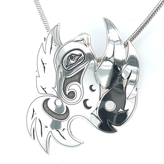 Pendant - Sterling Silver - Cutout - Hummingbird Essence