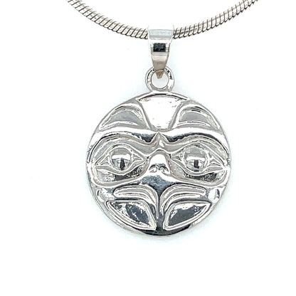 Pendant - Sterling Silver - Cast - Small - Round - Eagle