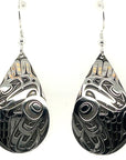 Earrings - Sterling Silver - Teardrop - Eagle