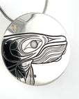 Pendant - Sterling Silver - Round  - Humpback