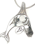 Pendant - Sterling Silver - Cutout  - Orca