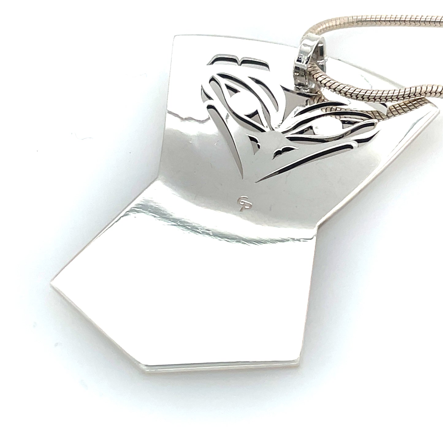 Pendant - Gold & Silver - Shield - Raven & Sun