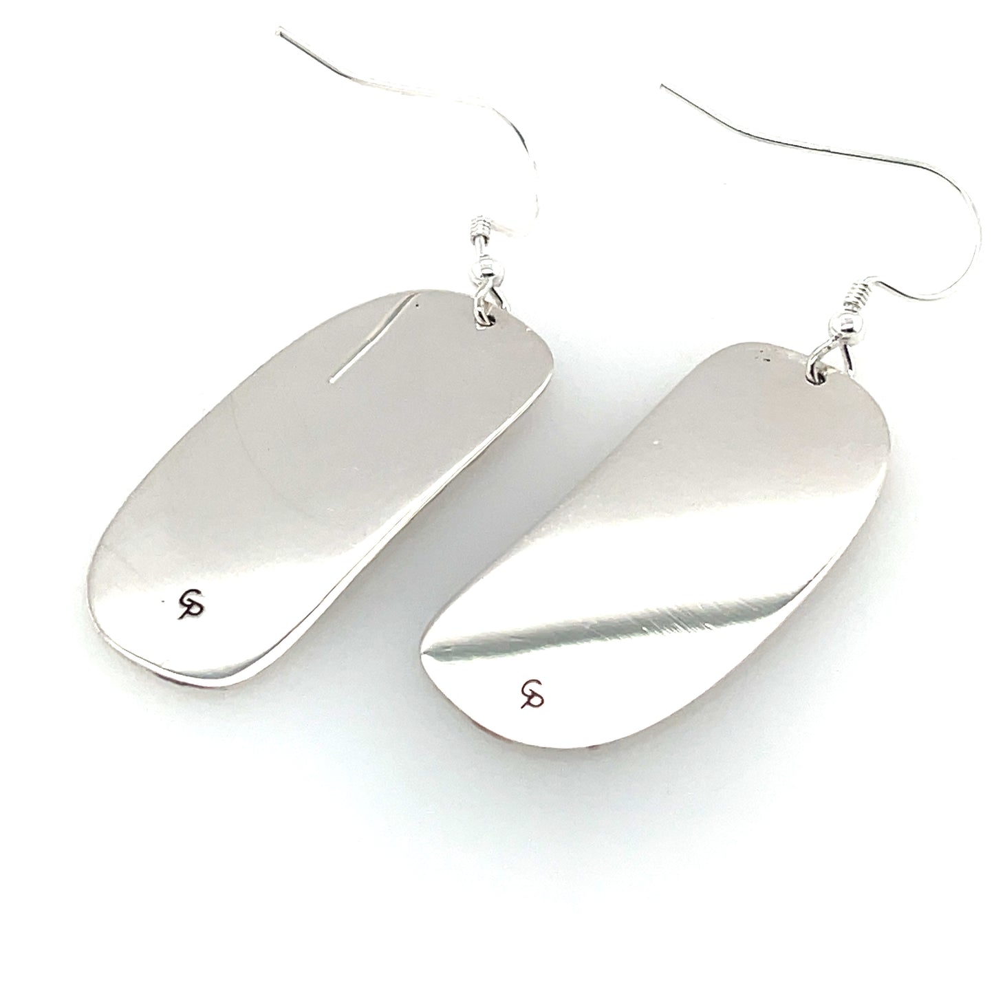 Earrings - Sterling Silver - Inner Ovoid - Raven Box