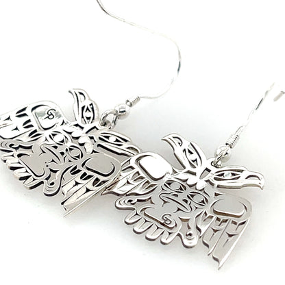 Earrings - Sterling Silver - Cutout - Double Eagle