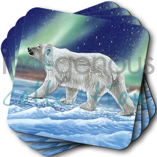 Coasters - Cork - Set of 4 - Sky Dance - Ocean's Edge