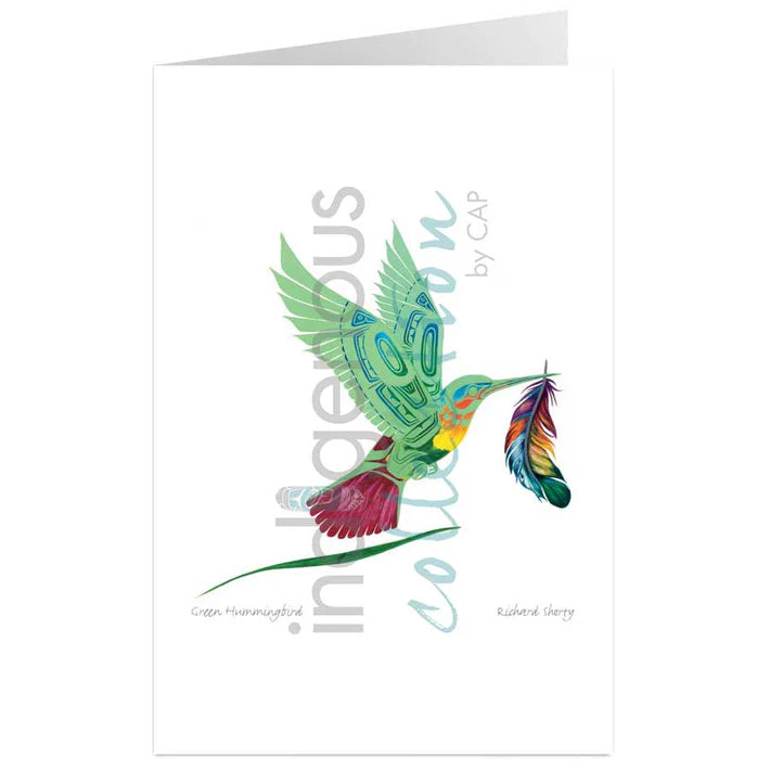 Card - Shorty - Green Hummingbird - 6x9