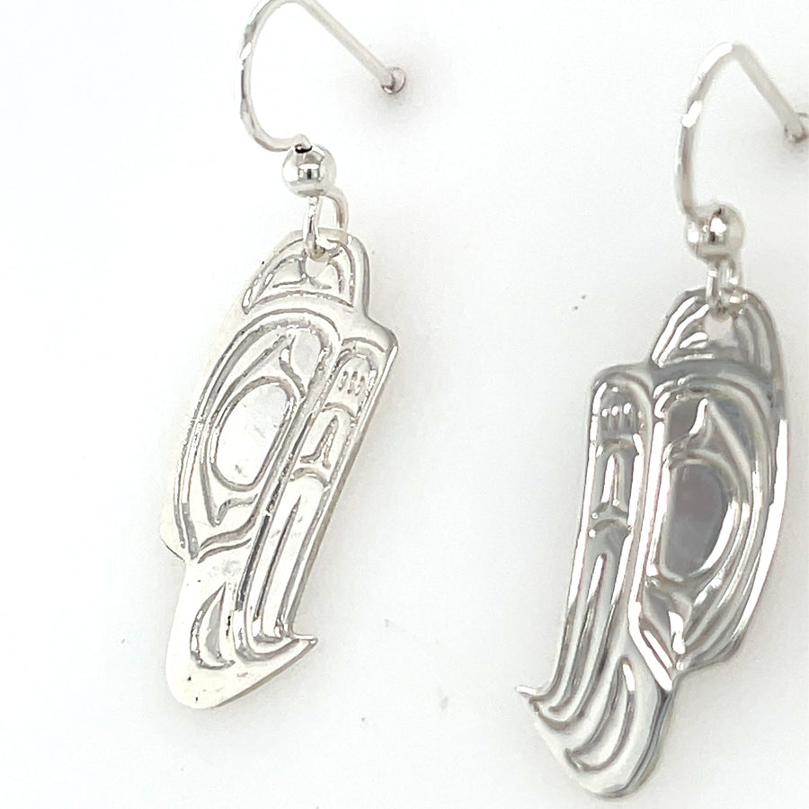 Earrings - Sterling Silver - Eagle - Cast
