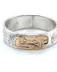 Ring - Gold and Silver - 1/4" - Raven - Size 9.25