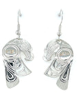 Earrings - Sterling Silver - Cutout - Eagle - Cast