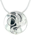 Pendant - Sterling Silver - Small - Round - Salmon Egg
