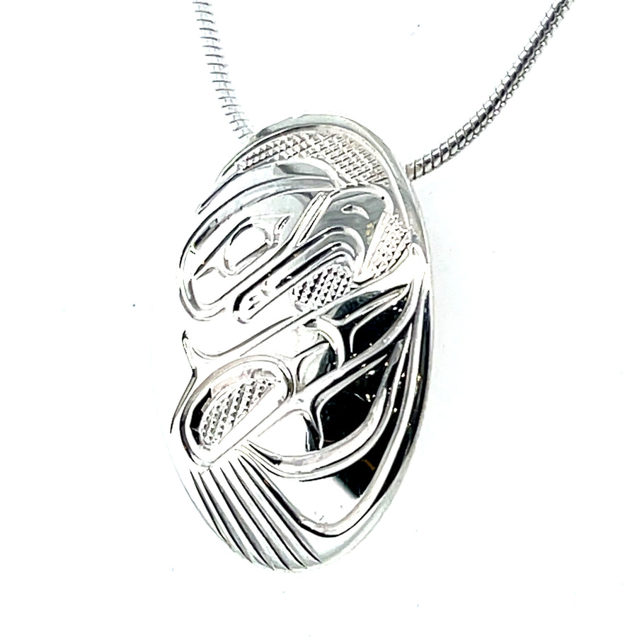 Pendant - Sterling Silver - Small - Oval - Eagle