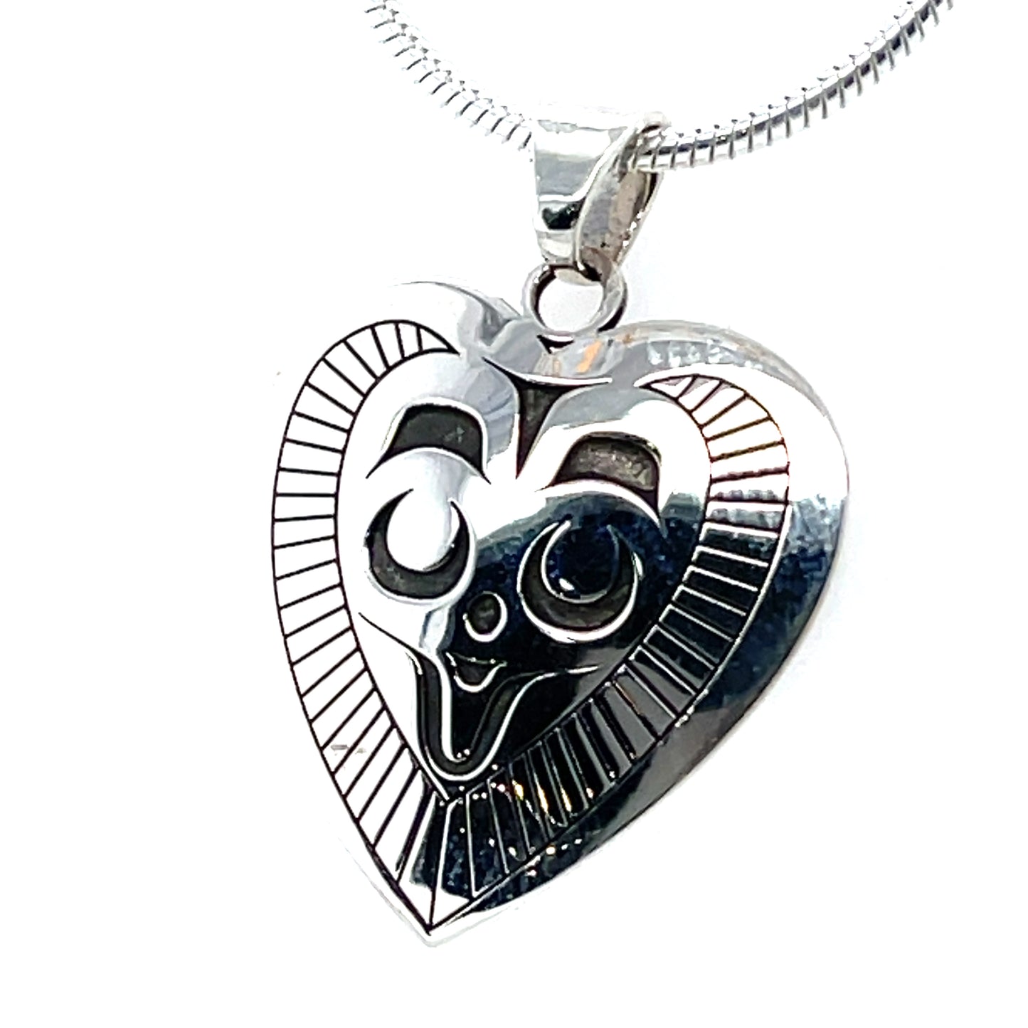 Pendant - Sterling Silver - Heart - Mousewoman - Small