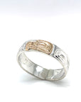 Ring - Gold and Silver - 1/4" - Eagle - Size 9.5