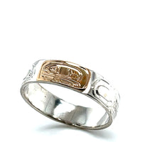Ring - Gold and Silver - 1/4" - Orca - Size 11.5
