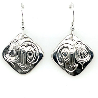 Earrings - Sterling Silver - Diamond - Eagle