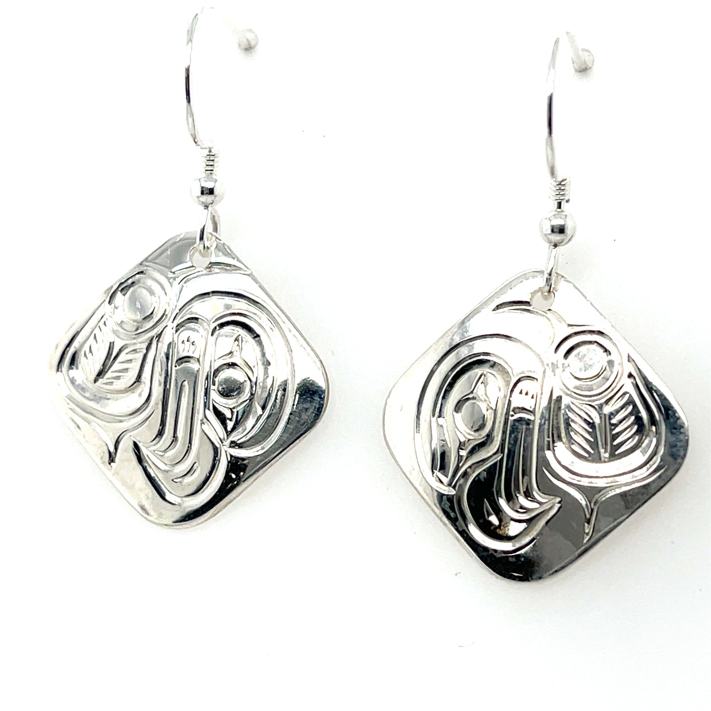 Earrings - Sterling Silver - Diamond - Eagle