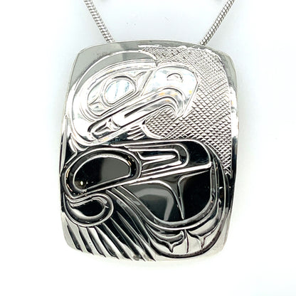 Pendant - Sterling Silver - Rectangular - Eagle