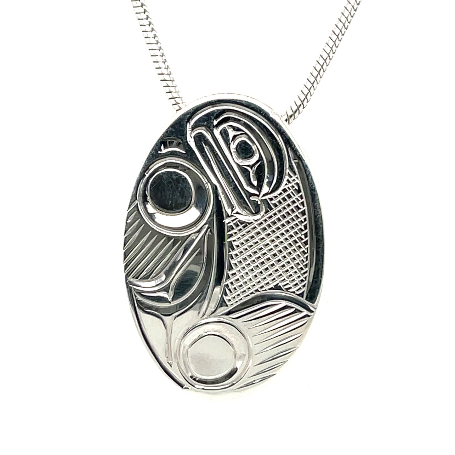 Pendant - Sterling Silver - Oval - Seal