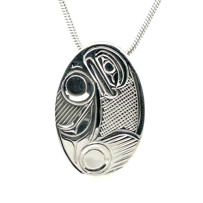 Pendant - Sterling Silver - Oval - Seal