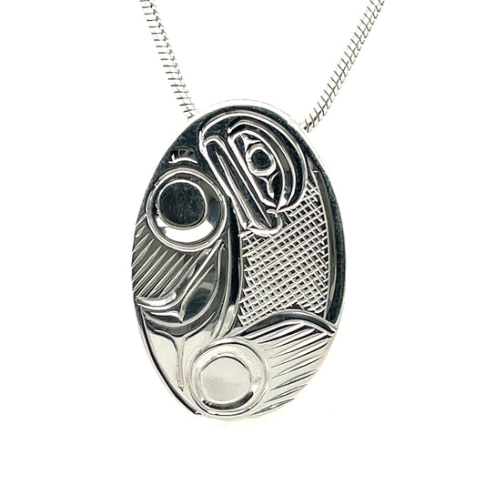 Pendant - Sterling Silver - Oval - Seal