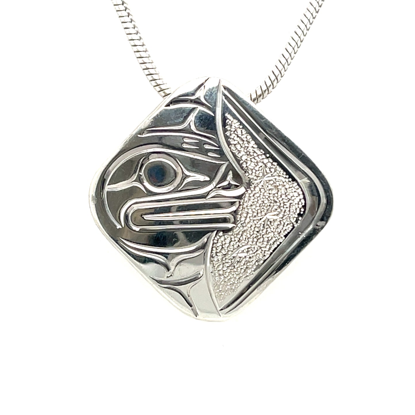 Pendant - Sterling Silver - Diamond - Moon