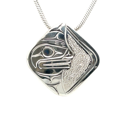 Pendant - Sterling Silver - Diamond - Moon