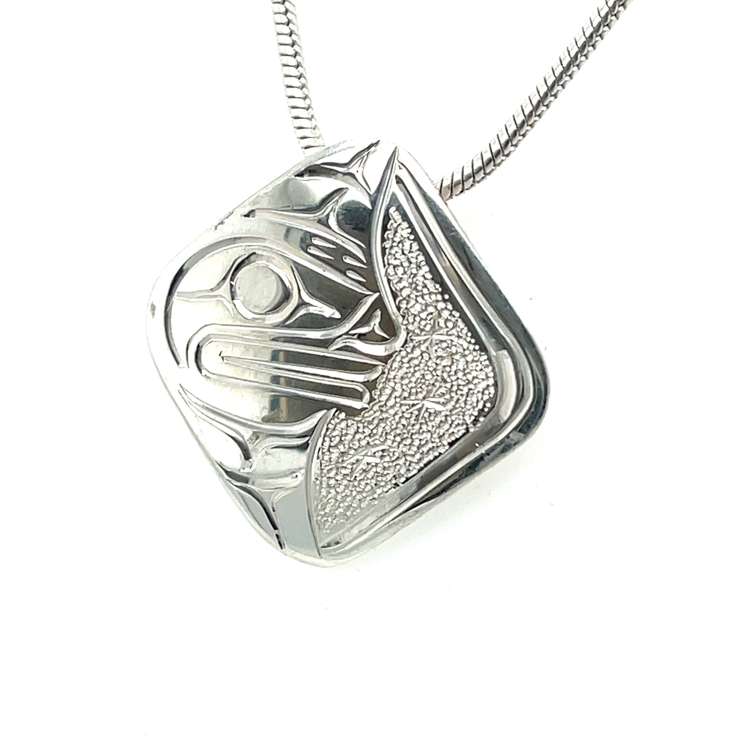 Pendant - Sterling Silver - Diamond - Moon