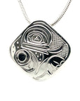 Pendant - Sterling Silver - Diamond - Frog