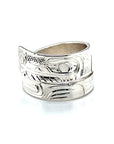 Ring - Sterling Silver - Wrap - Wolf - Size 6