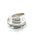 Ring - Sterling Silver - Wrap - Salmon - Size 7.5