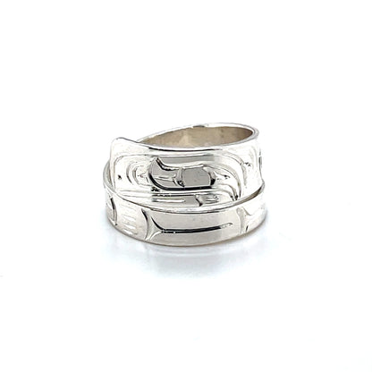 Ring - Sterling Silver - Wrap - Raven - Size 7.5