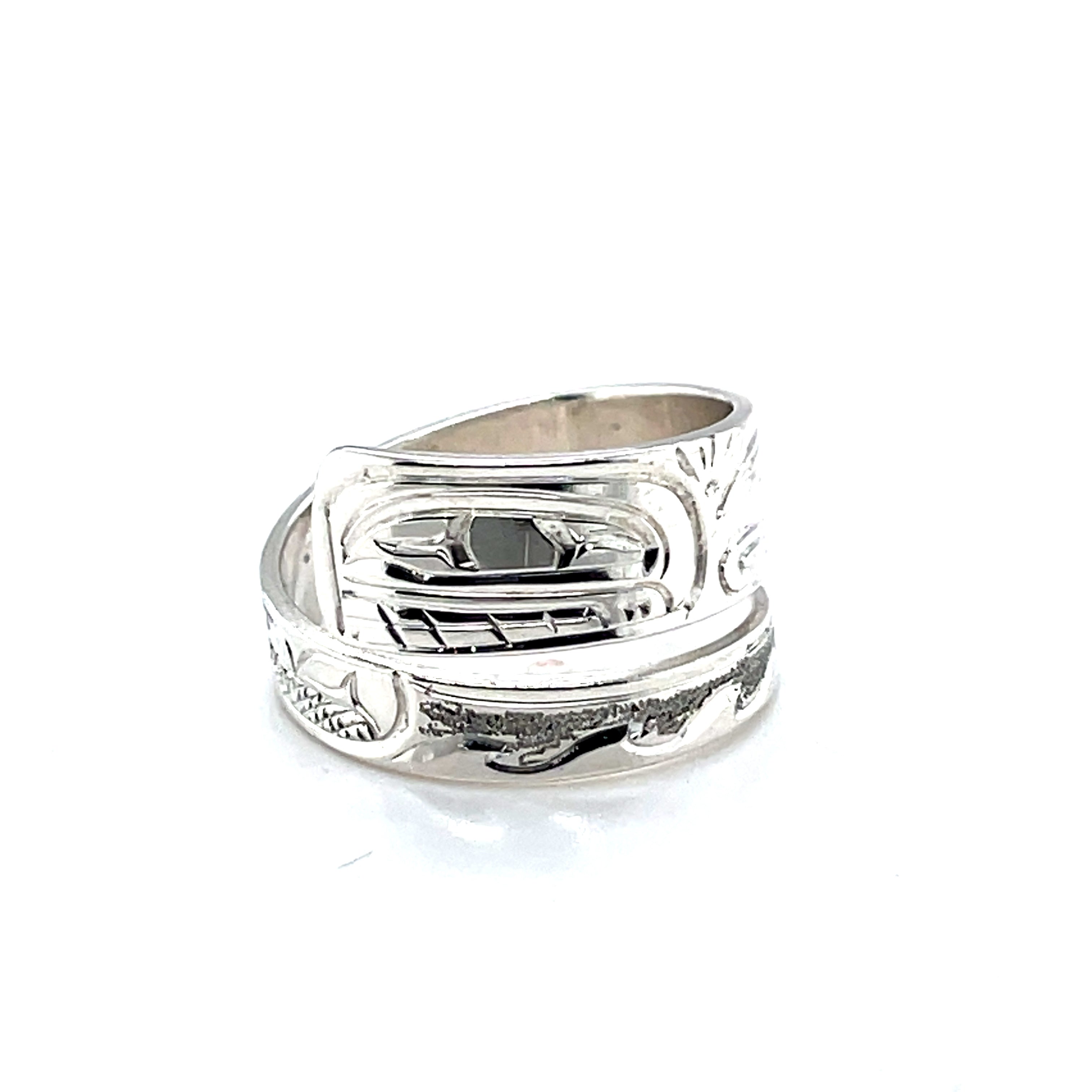 Ring - Sterling Silver - Wrap - Orca - Size 9