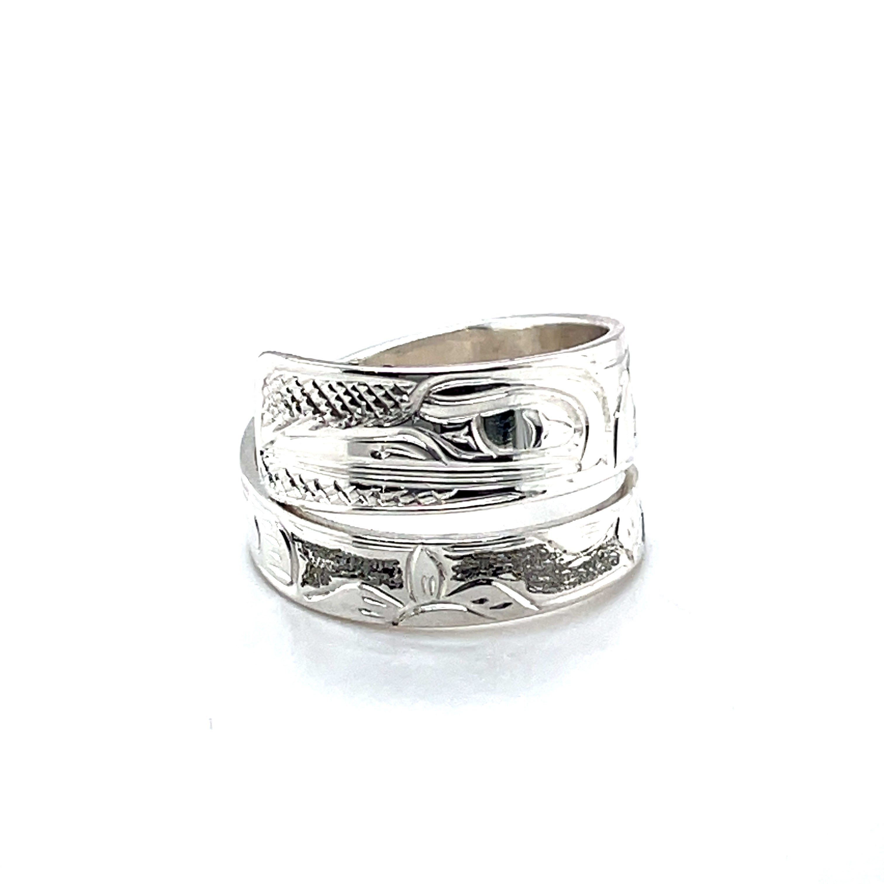 Ring - Sterling Silver - Wrap - Hummingbird - Size 8