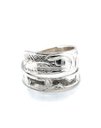 Ring - Sterling Silver - Wrap - Hummingbird - Size 8
