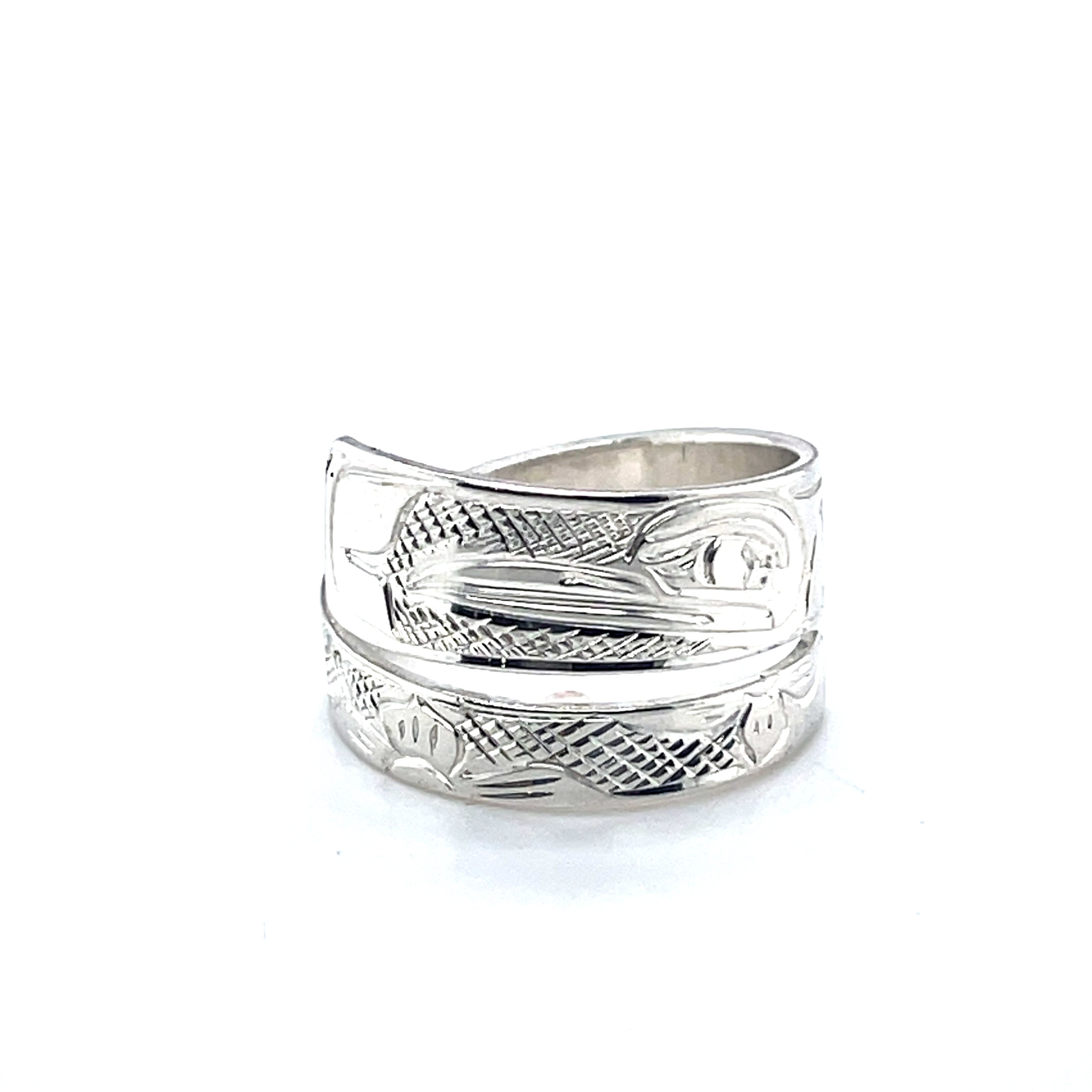 Ring - Sterling Silver - Wrap - Hummingbird - Size 8.5