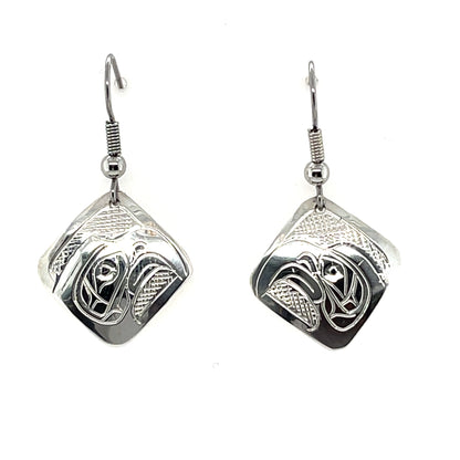 Earrings - Sterling Silver - Diamond - Eagle
