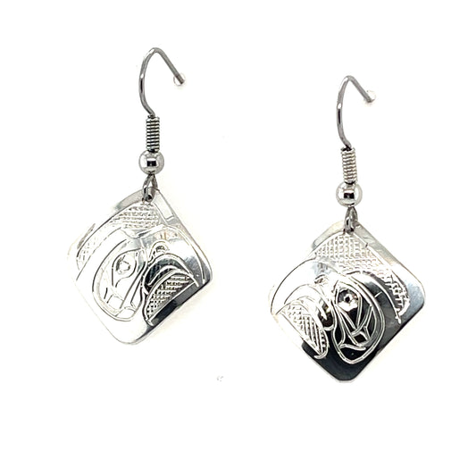 Earrings - Sterling Silver - Diamond - Eagle
