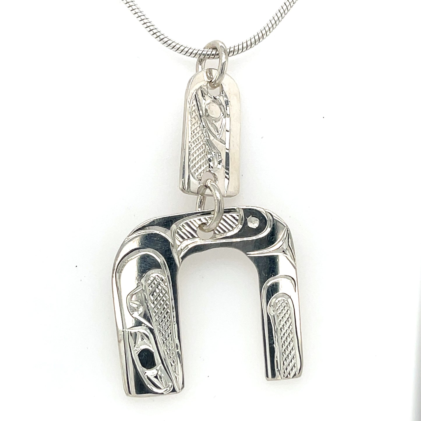 Pendant - Sterling Silver - Eagle - Double Drop