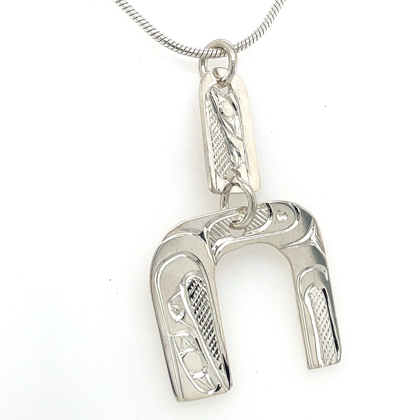 Pendant - Sterling Silver - Eagle - Double Drop