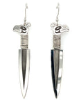 Earrings - Sterling Silver - Dagger - Thunderbird