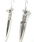 Earrings - Sterling Silver - Dagger - Thunderbird