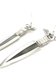 Earrings - Sterling Silver - Dagger - Thunderbird