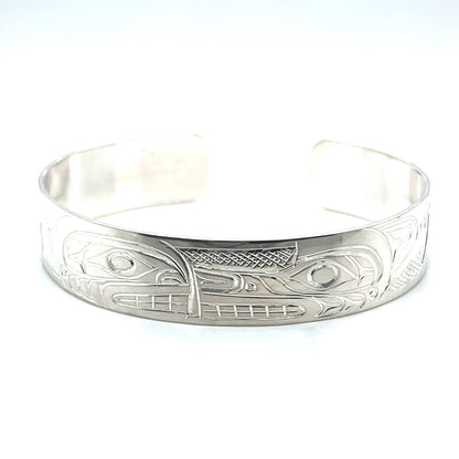 Bracelet - Sterling Silver - 1/2" - Orca & Wolf - Medium