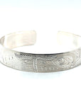 Bracelet - Sterling Silver - 1/2" - Wolf & Bear - Medium