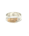 Ring - Gold and Silver - 1/4" - Raven - Size 9