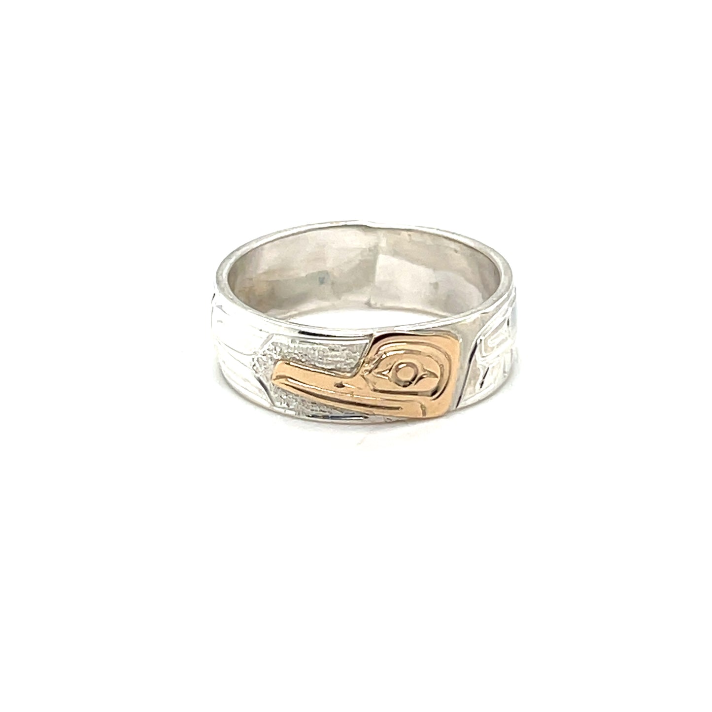 Ring - Gold and Silver - 1/4" - Hummingbird - Size 7