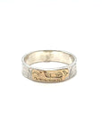 Ring - Gold and Silver - 3/16" - Bear - Size 7