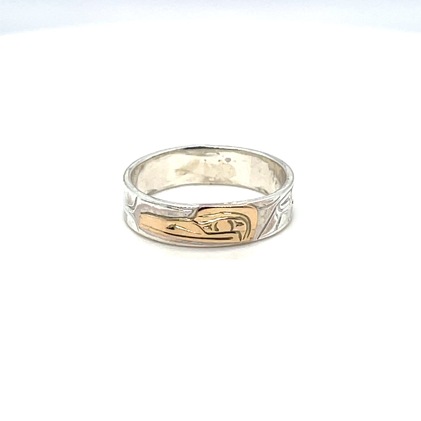 Ring - Gold and Silver - 3/16" - Hummingbird - Size 6.25