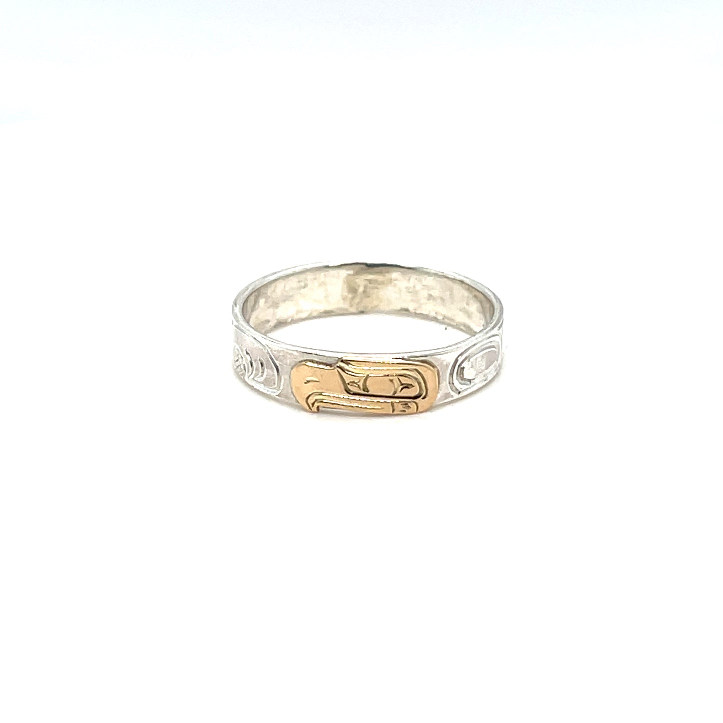 Ring - Gold and Silver - 3/16" - Eagle - Size 10.25