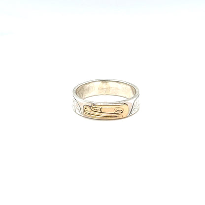 Ring - Gold and Silver - 3/16" - Frog - Size 6